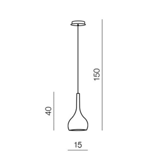 Azzarddo Lampada Soul 1 AZ1652 Cromo