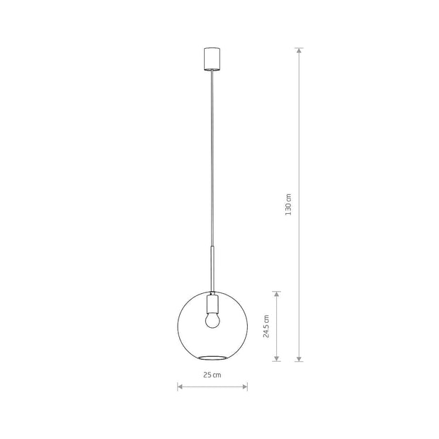 Nowodvorski Lampada Sphere L Trasparente