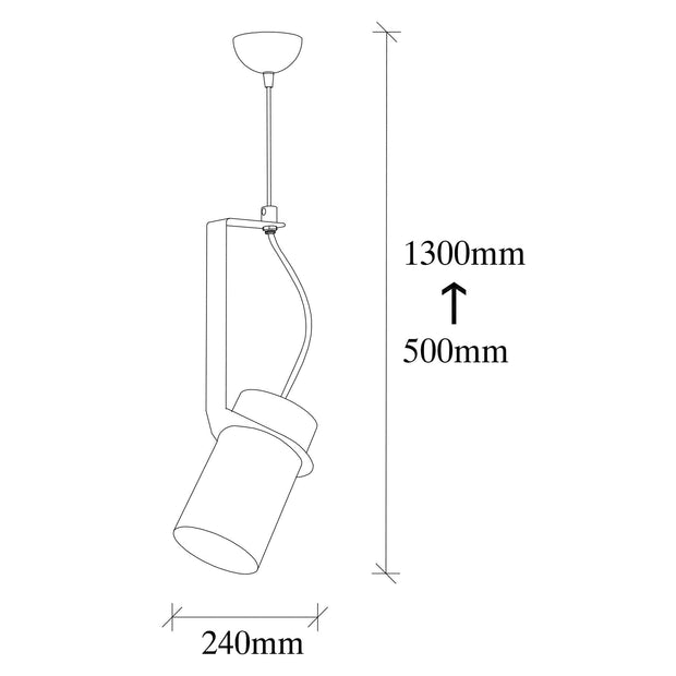 Asir Lampada Spot 2906 Nero