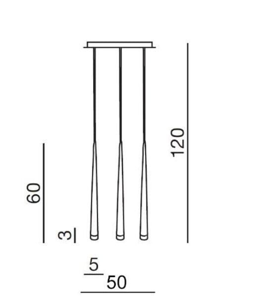 Azzarddo Lampada Stylo 3 AZ0207 Bianco