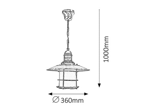 RabaLux Lampada Sudan 7993 Bronzo