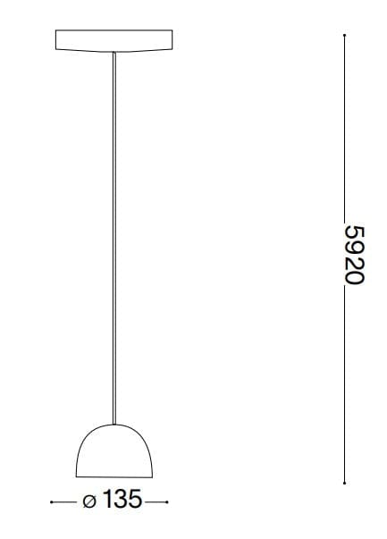 IdealLux Lampada Tall SP1 Bianco