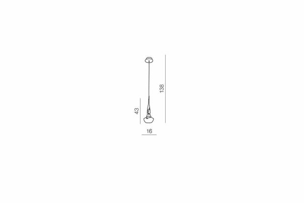 Azzarddo Lampada Tasos 1 AZ0260 Bianco