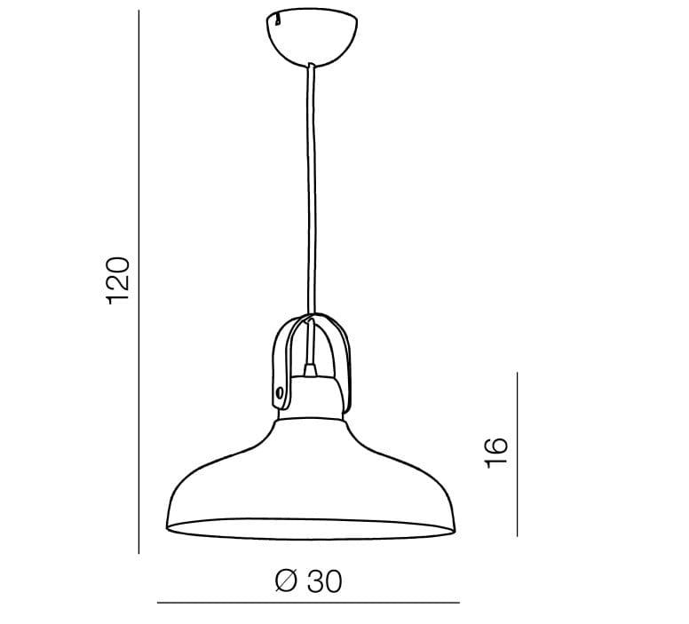 Azzarddo Lampada Tessio 30 AZ1289 Bianco