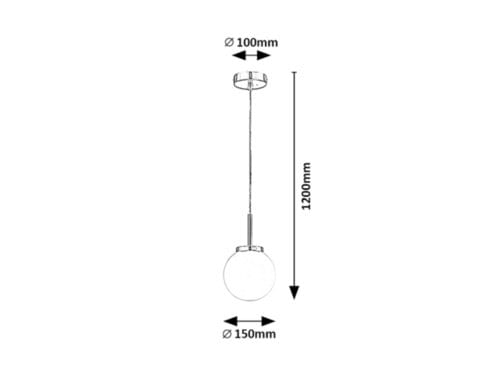 RabaLux Lampada Togo 75007 Cromo