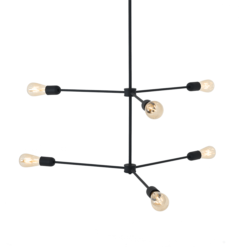 Customform Lampada Triso 6 Nero