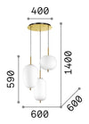 IdealLux Lampada Umile SP3 Bianco