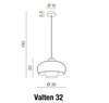 Azzarddo Lampada Valten 32 AZ3169 Nero