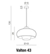 Azzarddo Lampada Valten 43 AZ3166 Cromo
