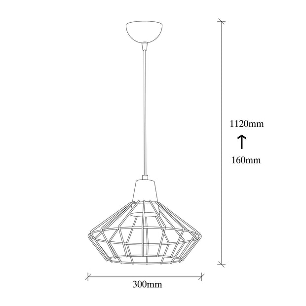 Lampada Wire 2281 Nero (2)