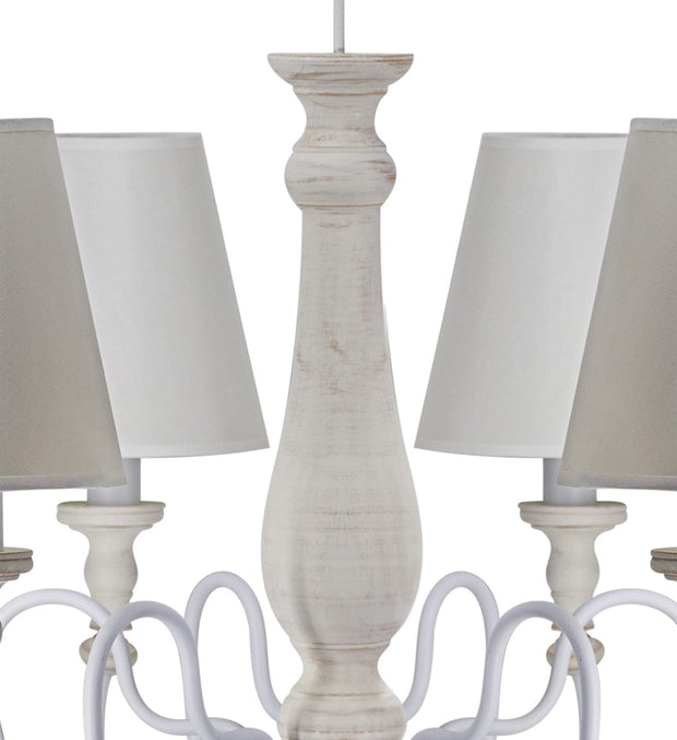 Lampada Wooden SP6 Bianco (1)