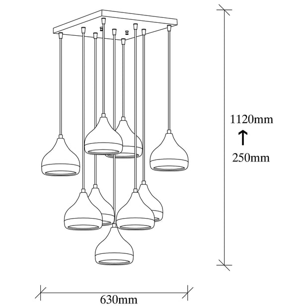 Lampada Yildo 6893 Nero (2)