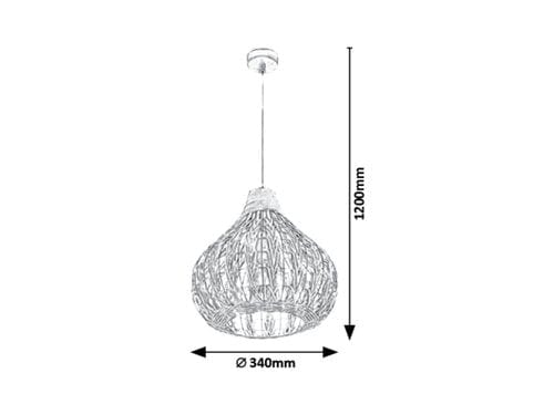 Lampada Zahara 7604 Naturale (3)