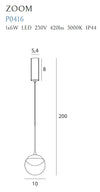 Lampada Zoom P0416 Nero (4)