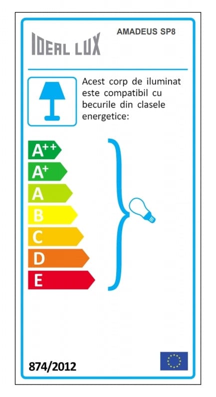 Lampadario Amadeus SP8 Trasparente (1)
