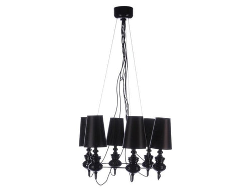 Lampadario Baroco 6 AZ1379 Nero