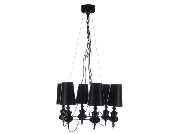 Lampadario Baroco 6 AZ1379 Nero