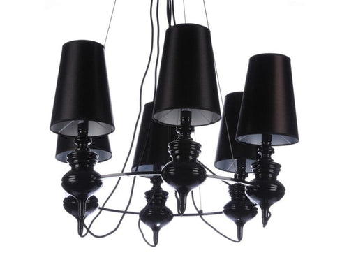 Lampadario Baroco 6 AZ1379 Nero (1)