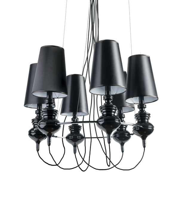Lampadario Baroco 6 AZ1379 Nero (2)