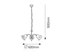 Lampadario Colette 7367 Nero (1)