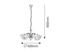 Lampadario Colette 7368 Nero (1)