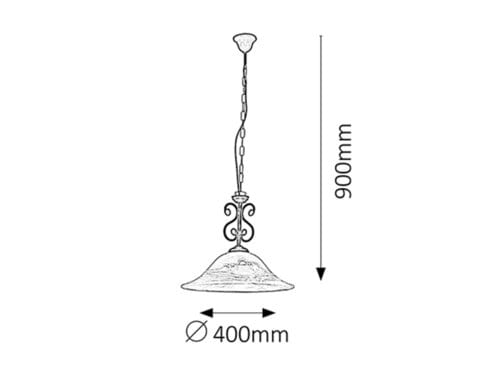 Lampadario Dorothea 7776 Nero (1)