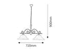 Lampadario Dorothea 7777 Nero (1)