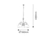 Lampadario Edith 7276 Ottone (2)