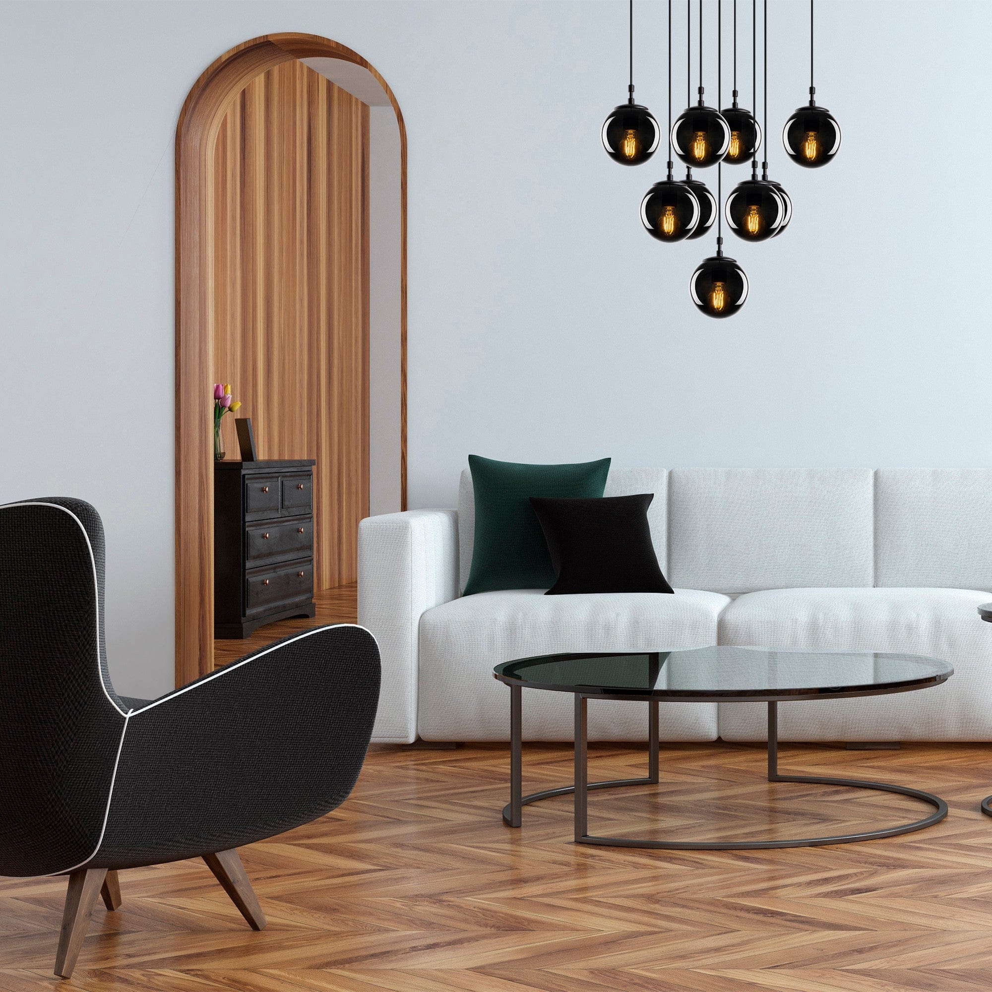 Lampadario Efe 2161 Nero (2)