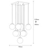 Lampadario Efe 2161 Nero (9)