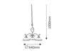 Lampadario Elisett 2753 Bronzo (1)