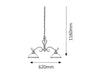Lampadario Elisett 2757 Bronzo (1)