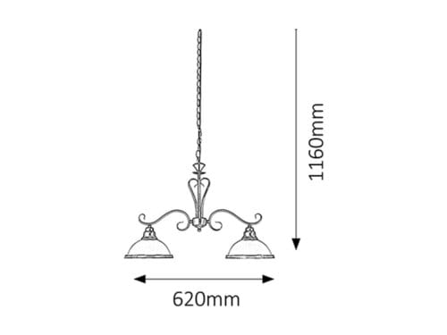 Lampadario Elisett 2757 Bronzo (1)