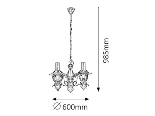 Lampadario Enna 7860 Nero (1)