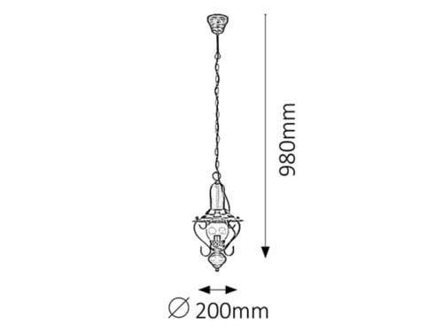 Lampadario Enna 7869 Nero (1)