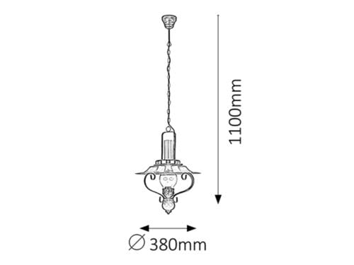 Lampadario Enna 7870 Nero (1)