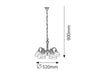 Lampadario Flossi 8815 Bronzo (1)
