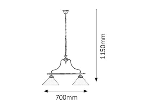 Lampadario Marian 2707 Bronzo (1)