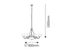 Lampadario Marlene 8546 Bronzo (1)