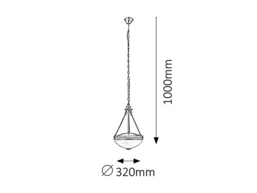 Lampadario Marlene 8547 Bronzo (1)