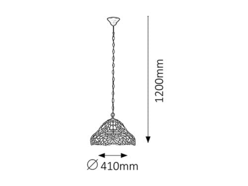 Lampadario Mirella 8086 Bronzo (2)