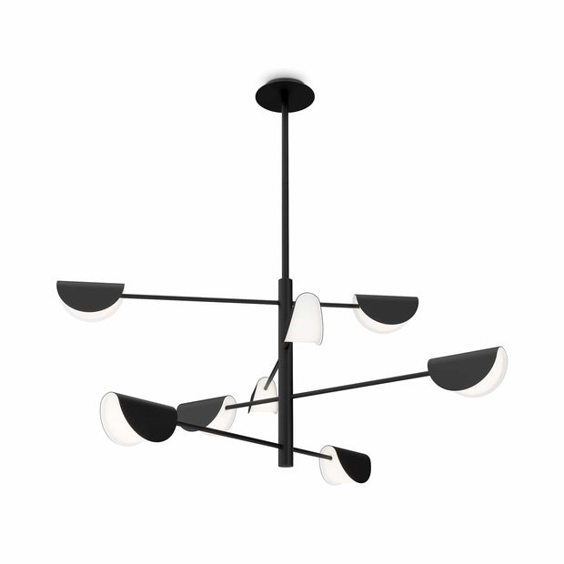 Lampadario Mollis Nero 08B