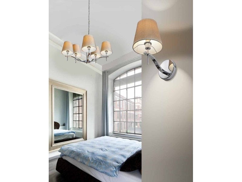 Lampadario Princessa 5 AZ0724 Beige (1)