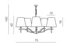 Lampadario Princessa 5 AZ0724 Beige (3)