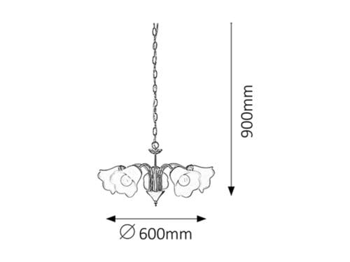 Lampadario Rafaella 7245 Cromo (1)