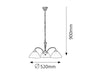 Lampadario Regina 8173 Bronzo (1)
