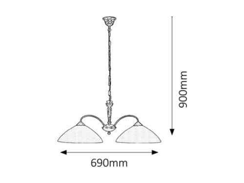 Lampadario Regina 8177 Bronzo (1)