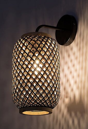 Lampade da parete Adalla 71091 Nero (2)