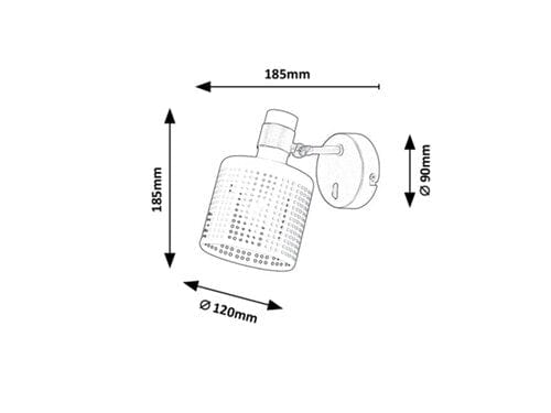 Lampade da parete Alberta 5089 Oro (2)