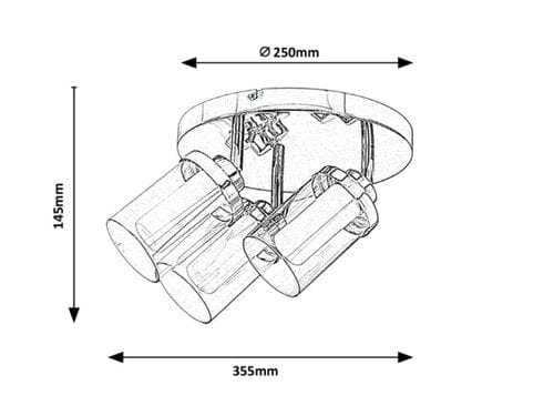 Lampade da parete Aviva 5088 Cromo (2)